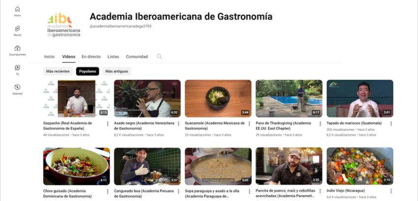 Cena Virtual Iberoamericana, un proyecto impulsado por la AIBG con la colaboración de las Academias Nacionales de Gastronomía. (Foto: AIBG)