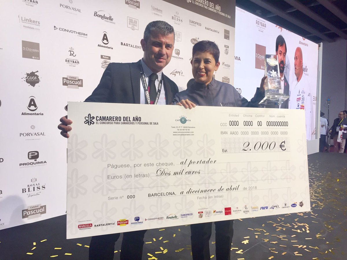 Concurso Camarero del Año-ganadora-Angela-Marulanda