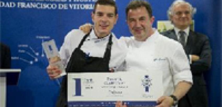 Cristóbal Muñoz,  ganador del I Premio Promesas de la Alta Cocina de le Cordon Bleu Madrid