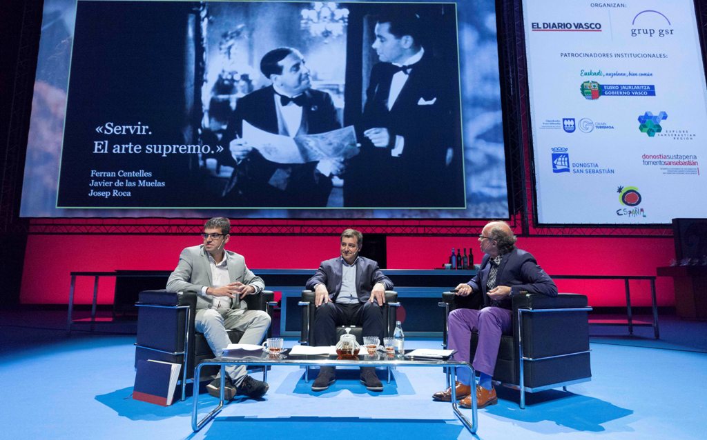 Ferrán Centelles, Josep Roca y Javier de las Muelas en San Sebastián Gastronómika