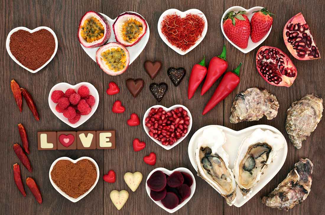 alimentos y productos afrodisíacos