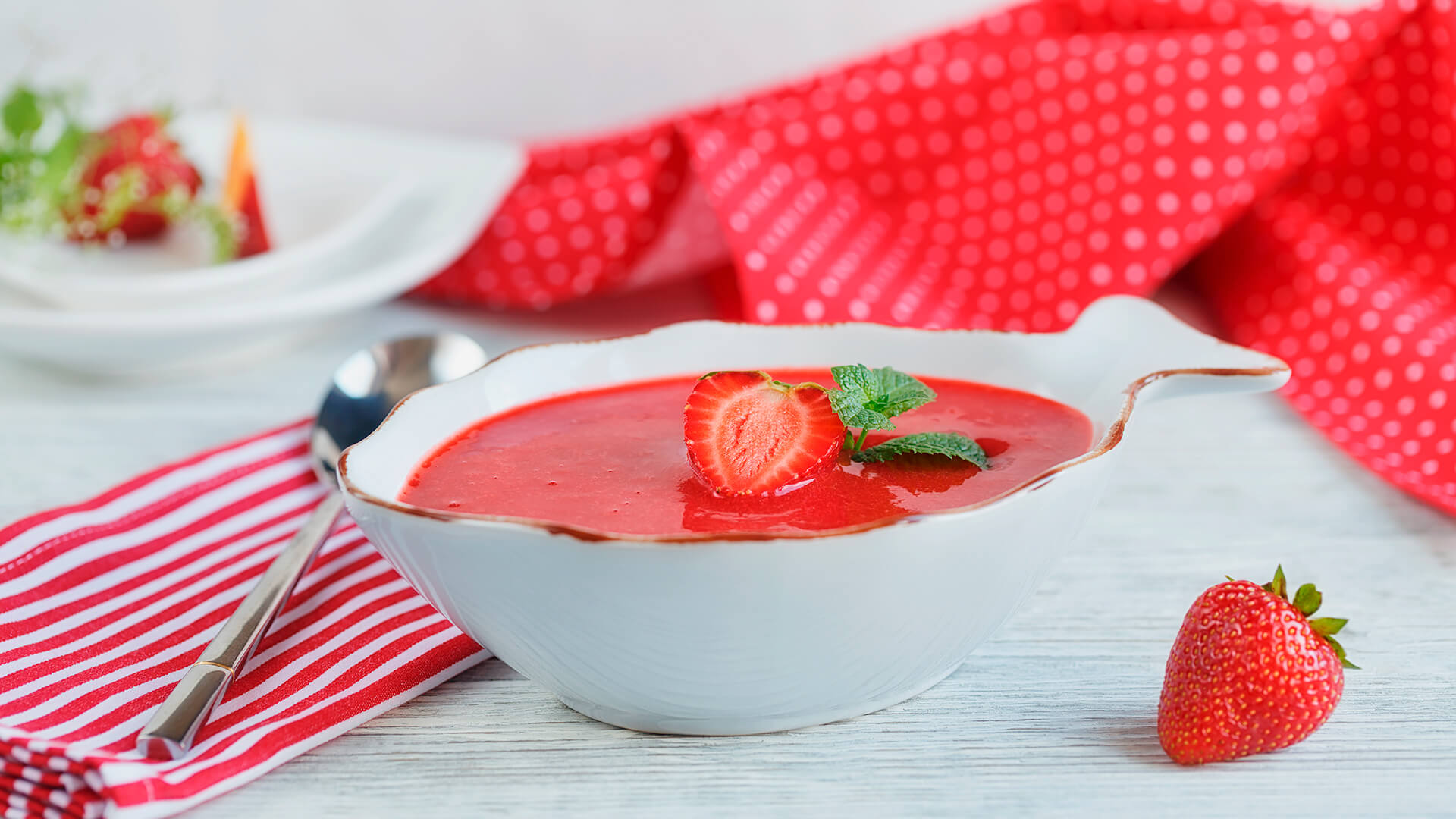 Gazpacho de fresas