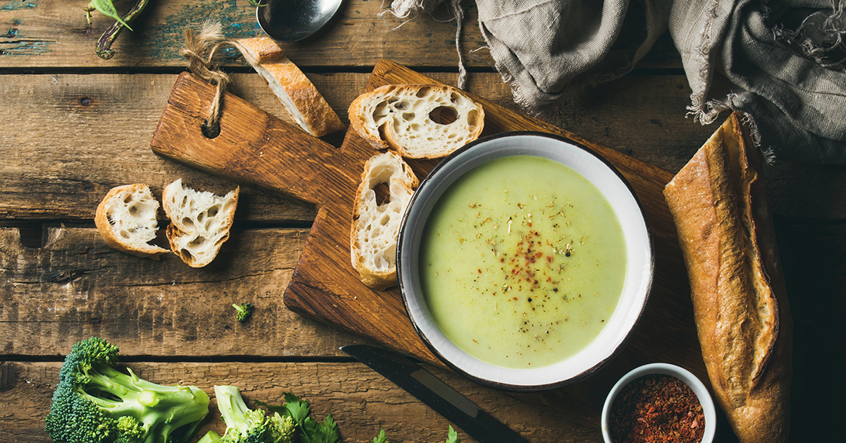 lácteos-Crema de verduras y queso