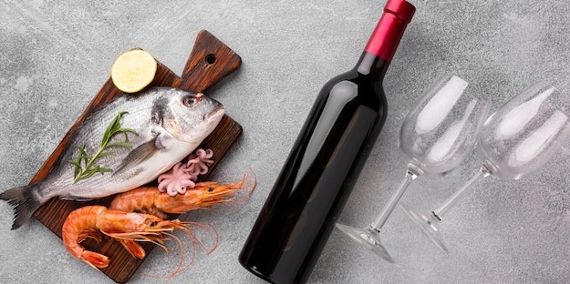 maridajes verano vno pescado mariscos