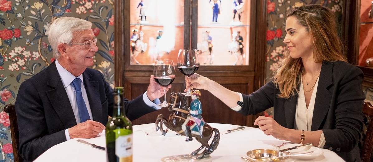 Rafael Ansón con Elisabeth Horcher