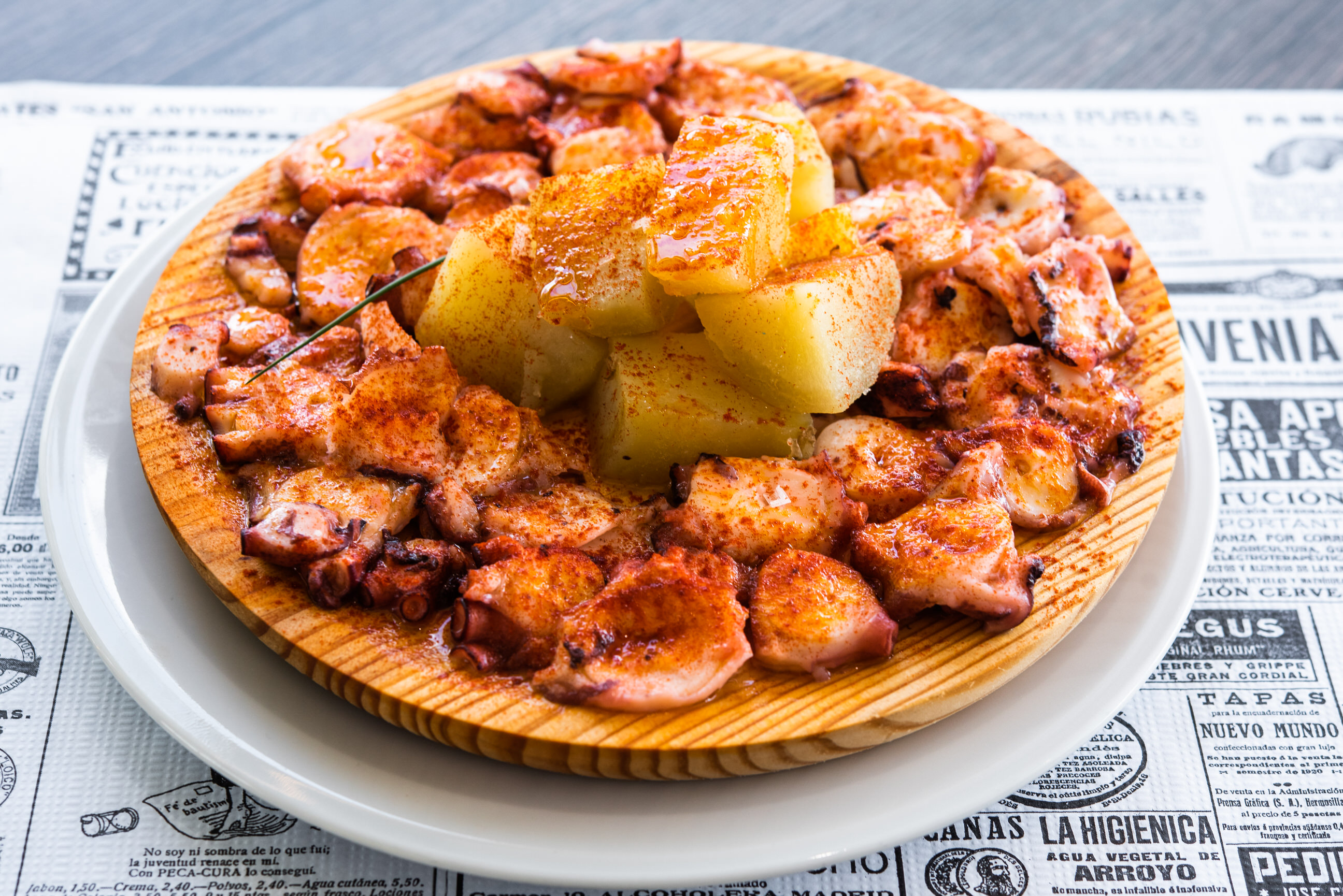 Plato de pulpo