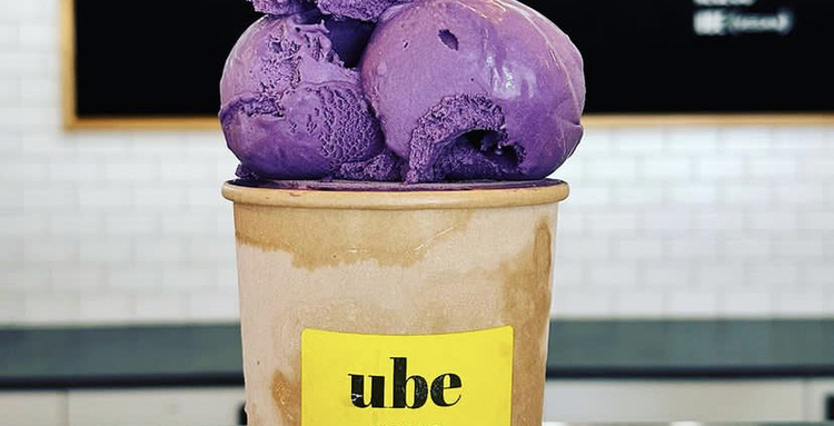 Ube foto tomada de @milkandsugarcreamery