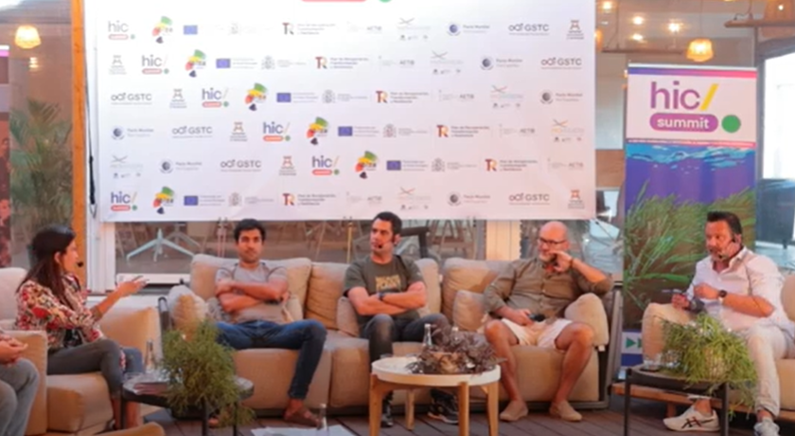 Fotografía: emisión en directo del Slow Food y Culinari Hub de HIC Summit 2023.