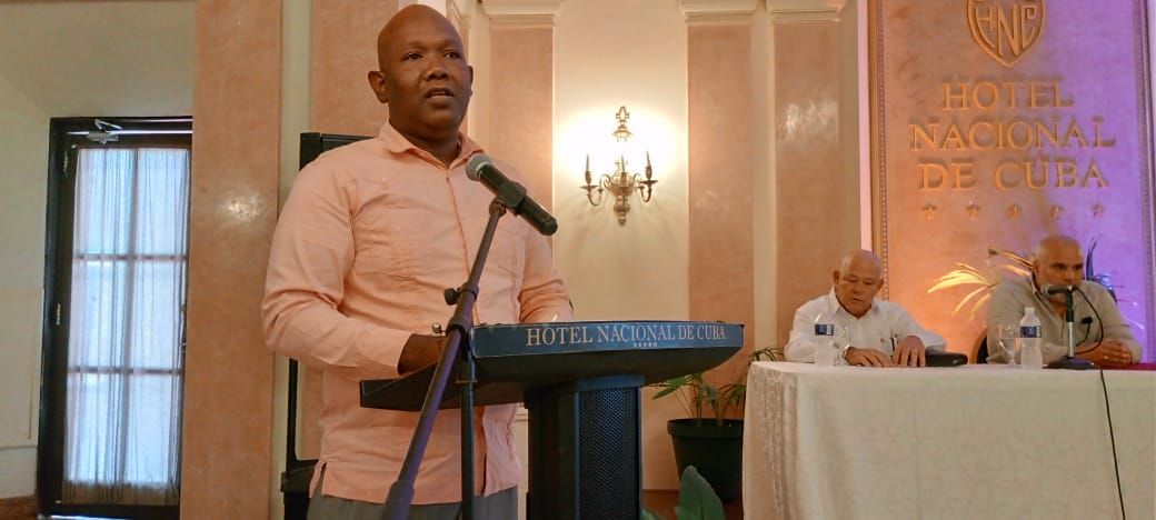 FOTO EDDY: Eddis Naranjo, presidente de la Asociación de Cantineros de Cuba.