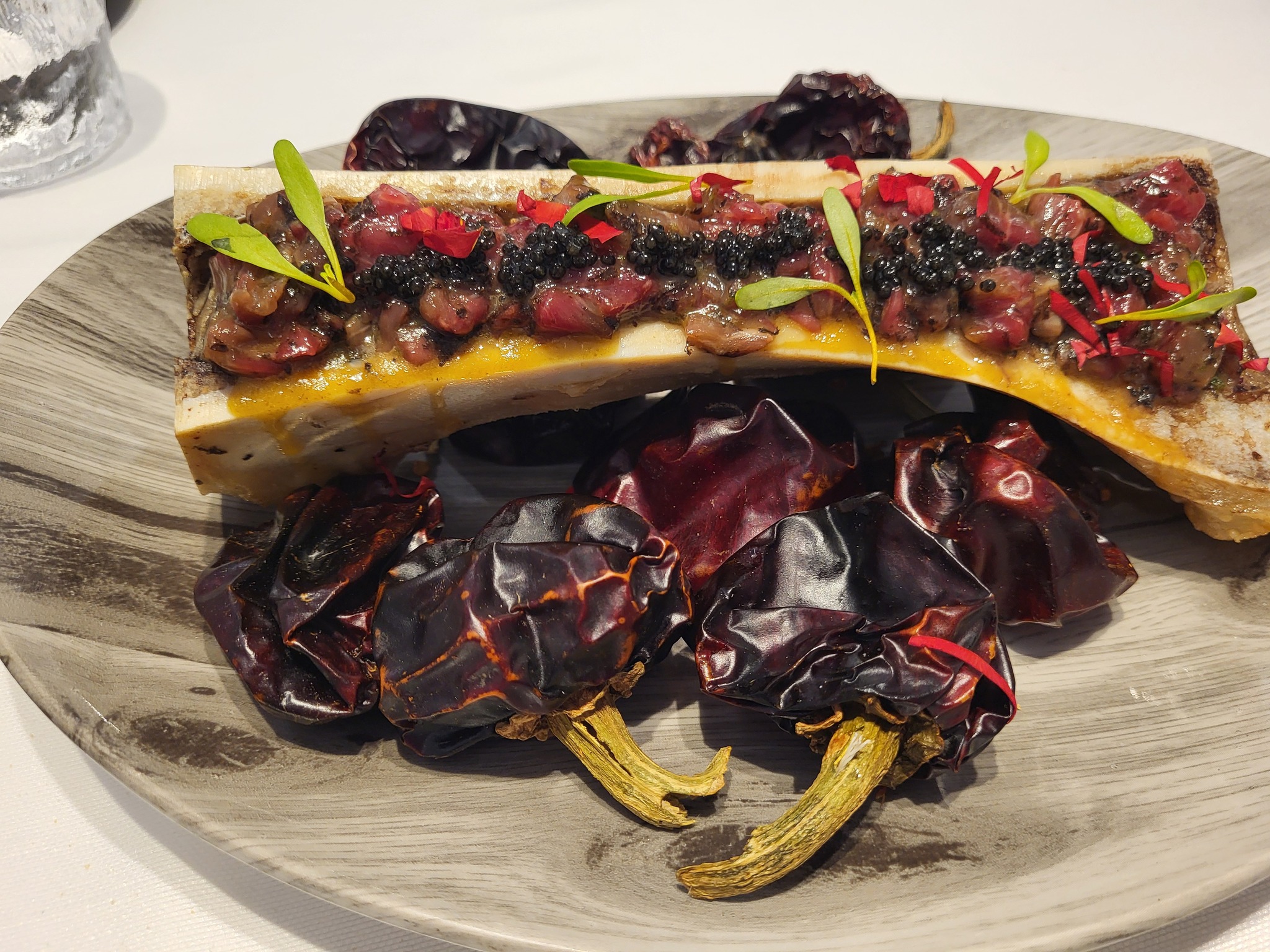 Cocina creativa del chef de Macarrilla Restaurant