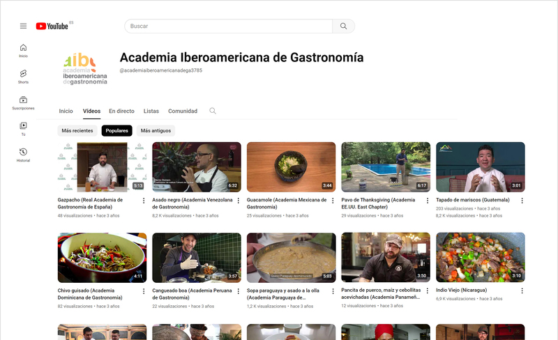 Cena Virtual Iberoamericana, un proyecto impulsado por la AIBG con la colaboración de las Academias Nacionales de Gastronomía. (Foto: AIBG)