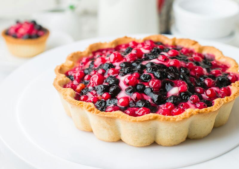 Receta de postre fácil: pay de frutos rojos