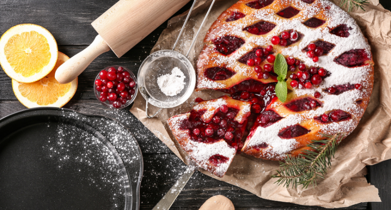 Cranberry and apple pie para Acción de Gracias
