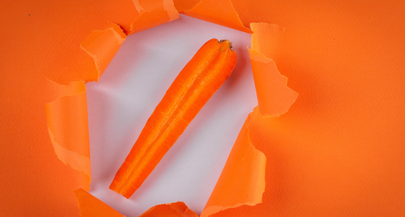 zanahoria arte comestible