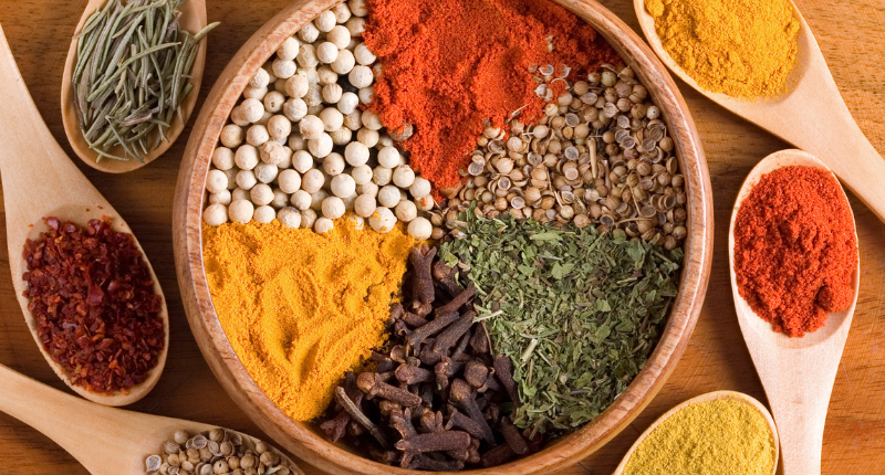 especias en cada región