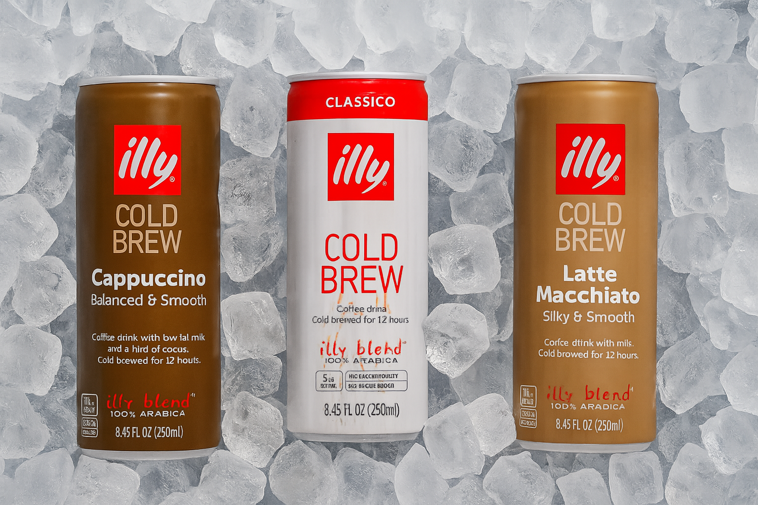 latas de café frío illy 