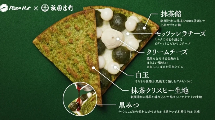 pizza de matcha