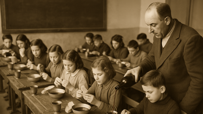 Francia y el vino en la escuela