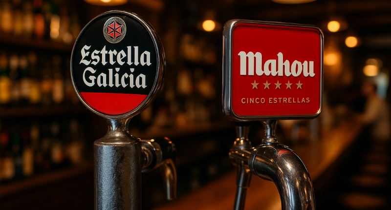 la cerveza favorita en Madrid de Estrella Galicia a Mahou