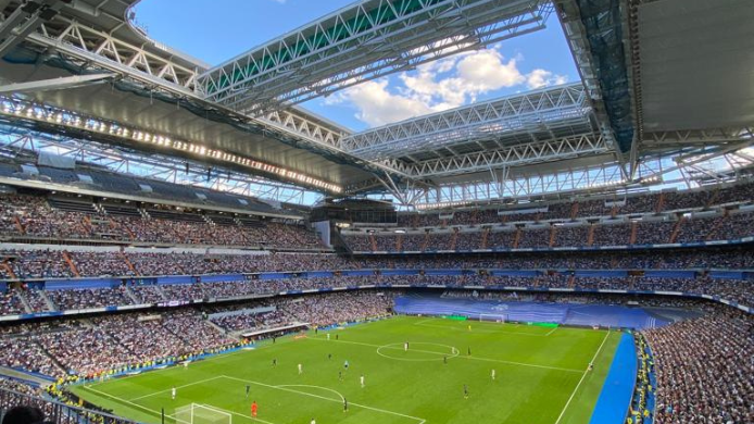 Champions en el estadio Santiago Bernabéu en Madrid