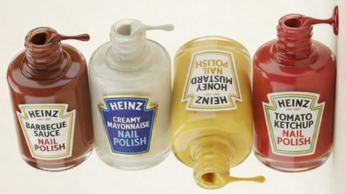 Botes de pintauñas de Heinz