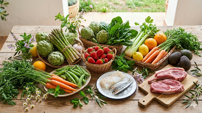 productos de temporada en primavera