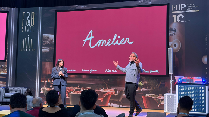 Juan Diego Sandoval y Ángela Royo en los Premios HIP: La Sala, Otra Mirada