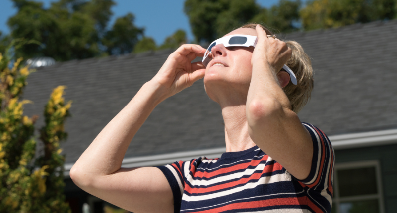 Protecciones para mirar un eclipse total