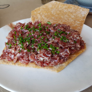 tartar de salchichón aperitivo Navidad