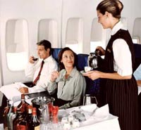 Comidas de altura, los alimentos a bordo de los aviones