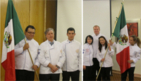 Abanderan a equipos mexicanos que representarán al país azteca en El Boucoused’Or y en la Coupe du Monde de la Pâtisserie