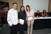 Un chef y dos estudiantes ganadores del Concurso  “Comercio y Gastronomía en el Siglo XXI” convocado por Grupo Excelencias en Panamá 