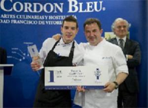 Cristóbal Muñoz,  ganador del I Premio Promesas de la Alta Cocina de le Cordon Bleu Madrid