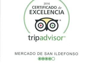 Trip Advisor otorga al Mercado de San Ildefonso el Certificado de Excelencia 2016