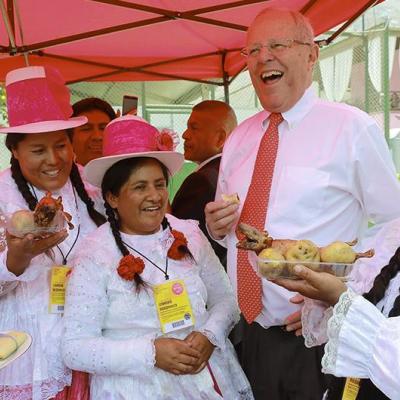 Pedro Pablo Kuczynski, presidente de la República inauguró Mistura 2017 y la catalogó como  un emblema de la comida nacional.