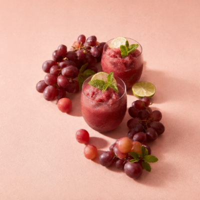 Granizado de vino con uvas tintas