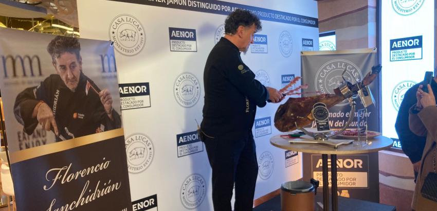 Presentación “el jamón más rico de España” certificado por AENOR