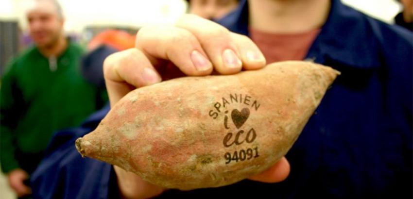 Una cadena sueca de supermercados ecológicos introduce el etiquetado láser en los alimentos